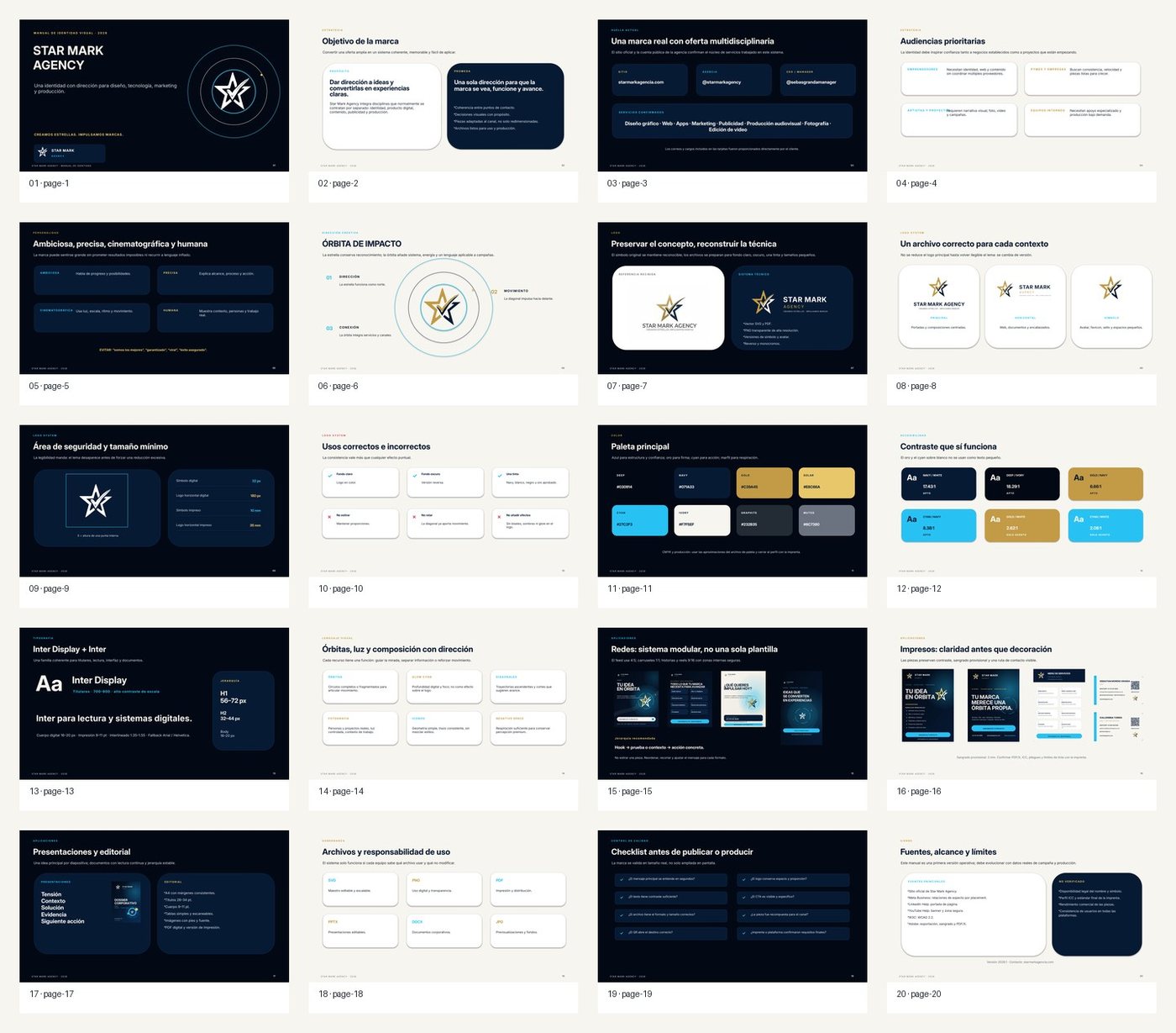 Star Mark Agency — Manual de marca