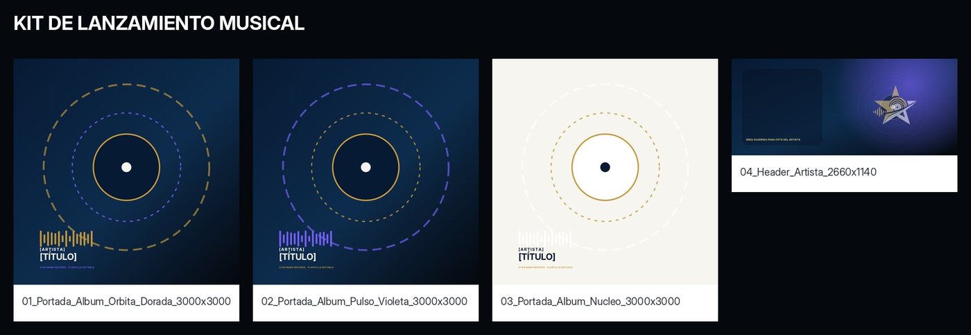Star Mark Records — Kit de lanzamiento musical
