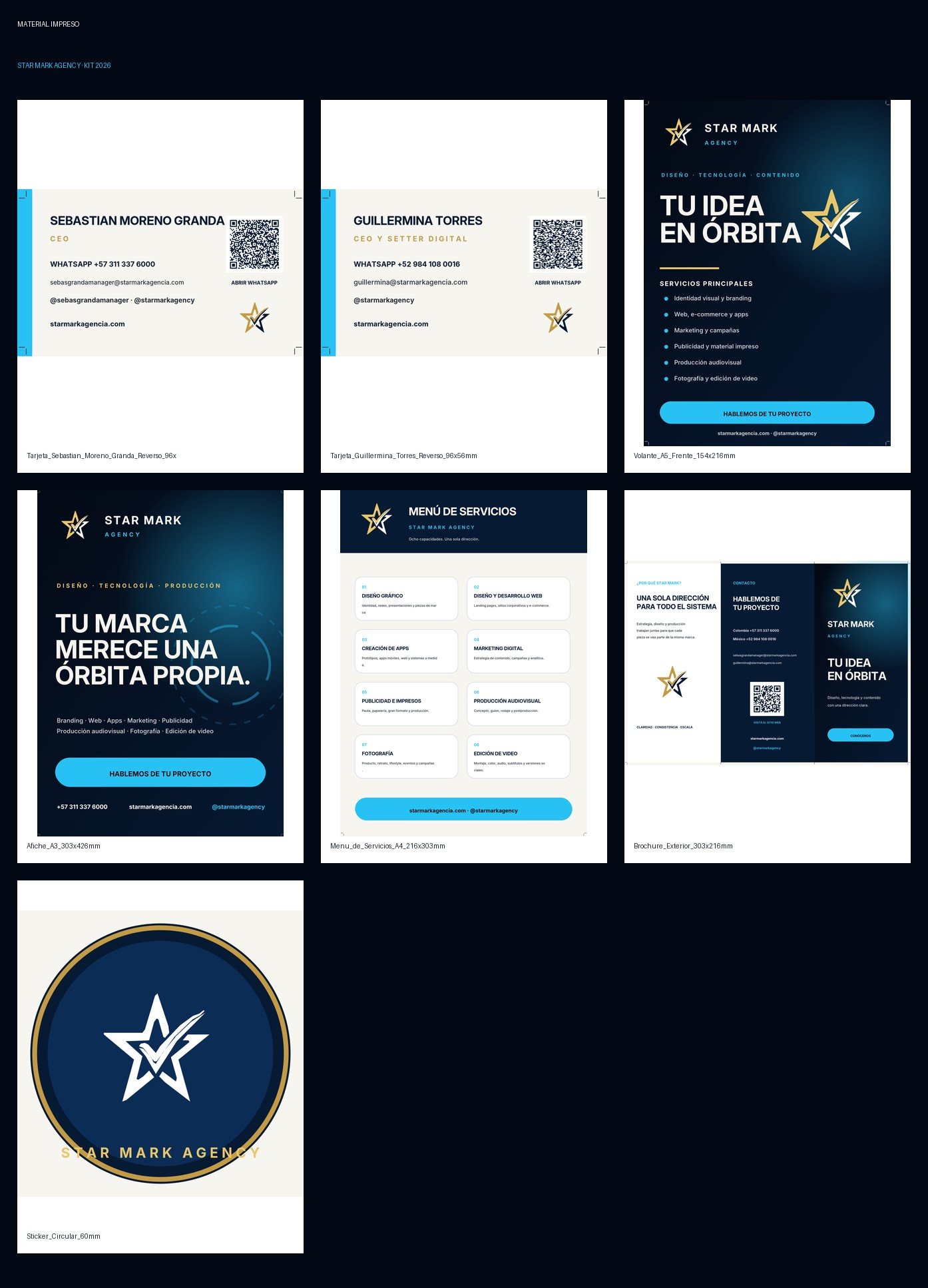 Star Mark Agency — Material impreso